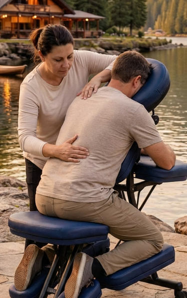 Mobile Massage at corporate retreat