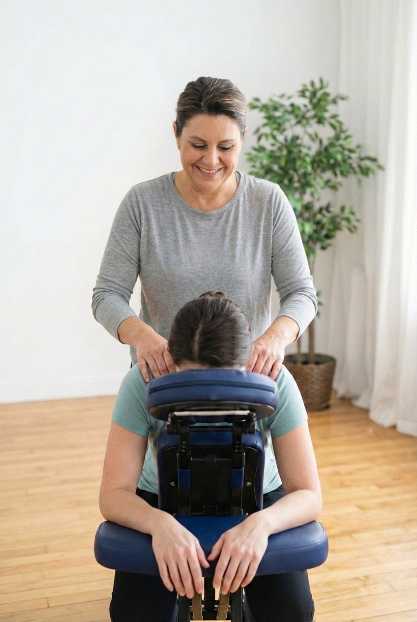 Joy Giving Chair Massage in Enderby